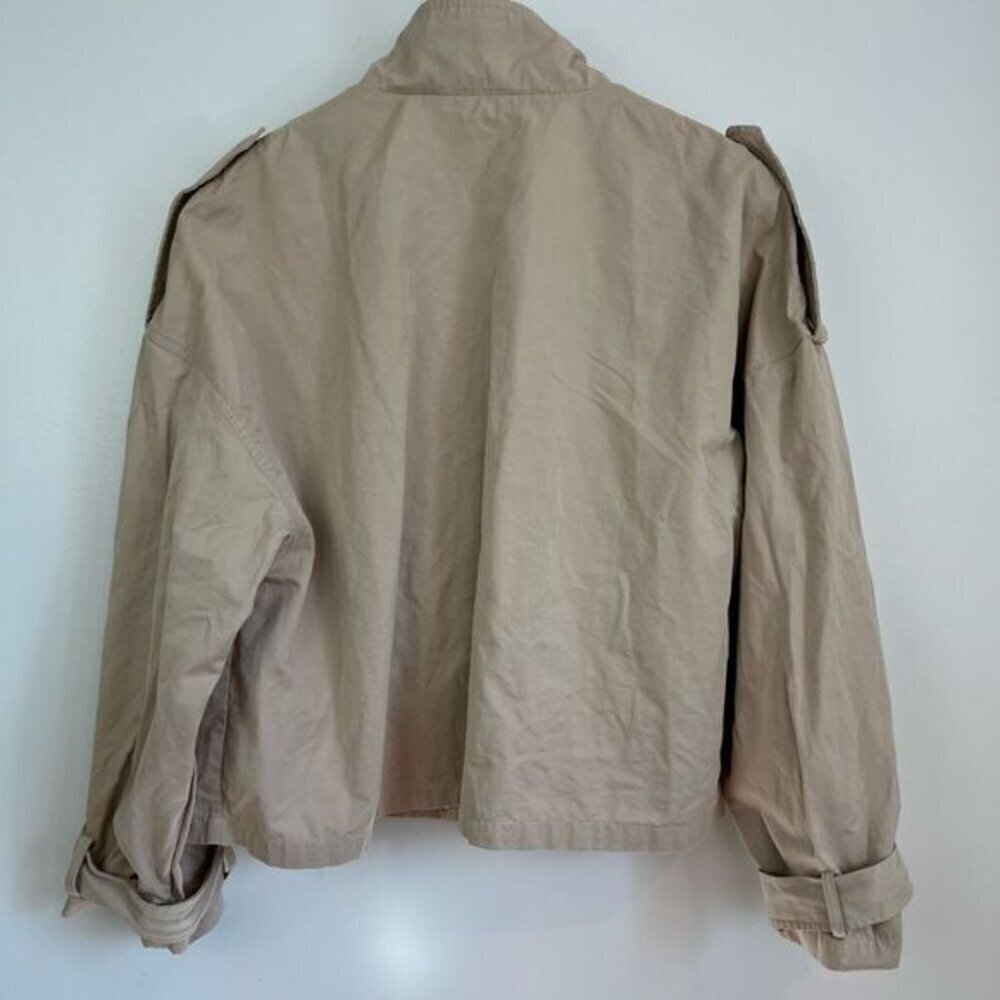Modesens Ichi Women’s 36 Us Small Oversized Bazoza Jacket Coat Doeskin Neutral - Picture 11 of 15